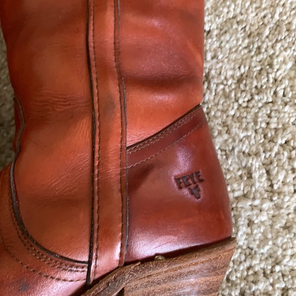 Frye boots Vintage 1970s cognac authentic leather - Picture 6 of 11